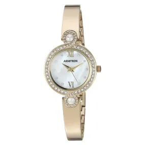 Armitron Gold Steel Bangle Women's Watch - 755590MPGP