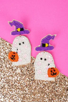 Beaded Halloween earrings