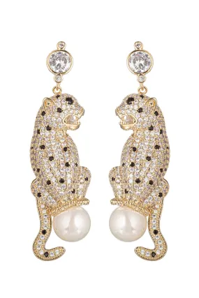 Double Leopard Earrings