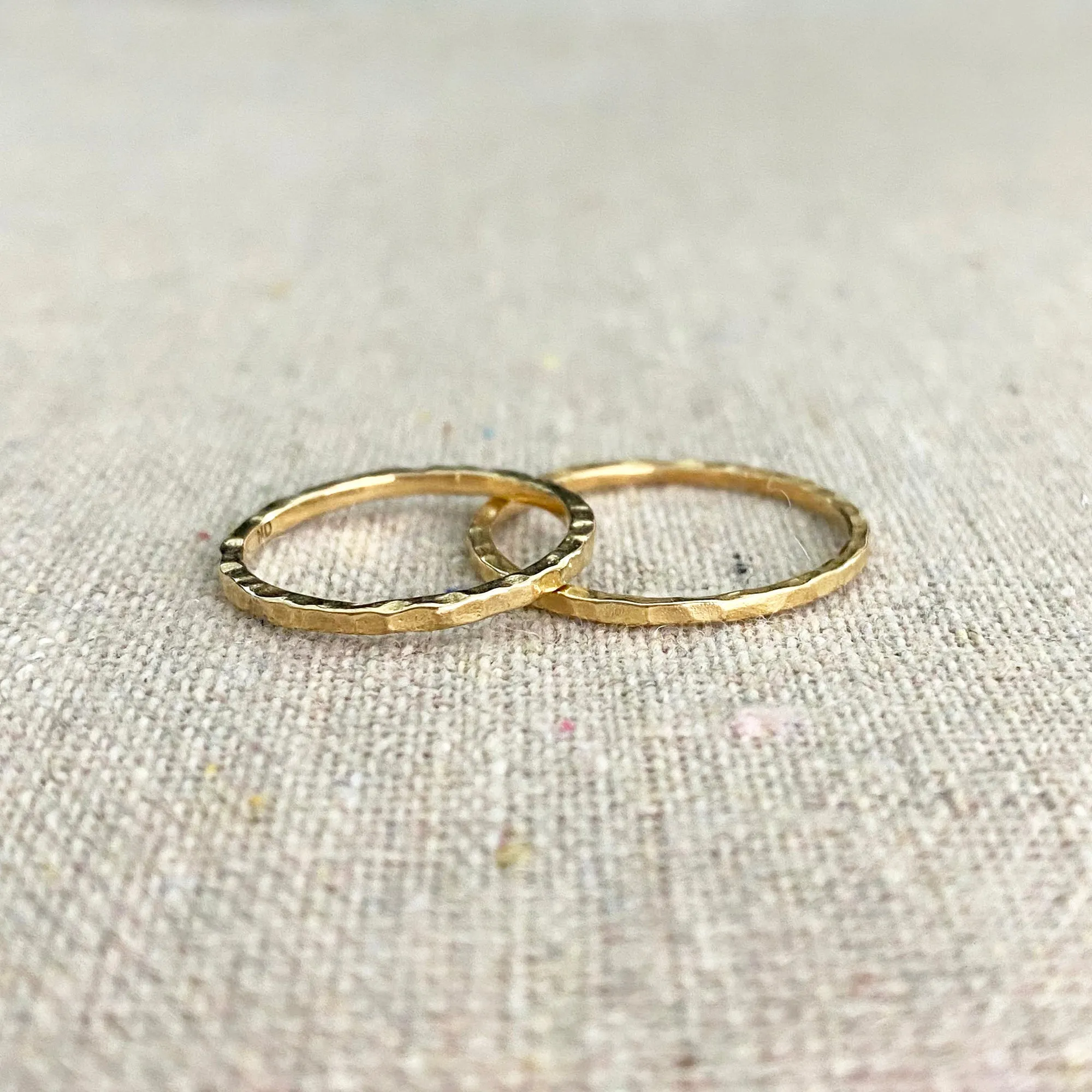 Hammered Stacking Ring • Bronze • Standard or Midi