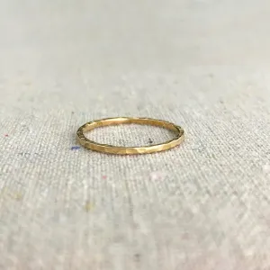 Hammered Stacking Ring • Bronze • Standard or Midi