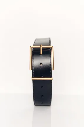 HUDSON BLACK LEATHER BELT