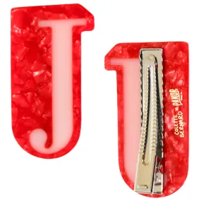 Letter J Hair Clip