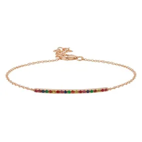 Rainbow Bar Bracelet