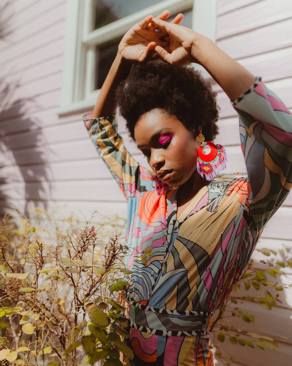 Red Tropicalia Earrings