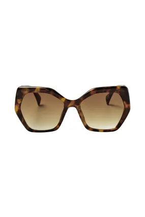 Sofia Tortoiseshell Oversized Sunglasses